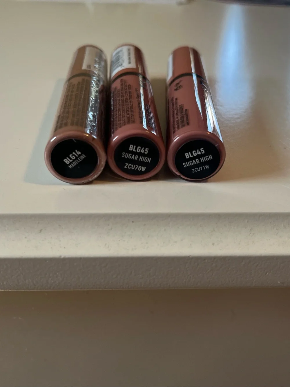 3 New NYX Butter Gloss Nude Shades 2 Sugar High & 1 Madeleine